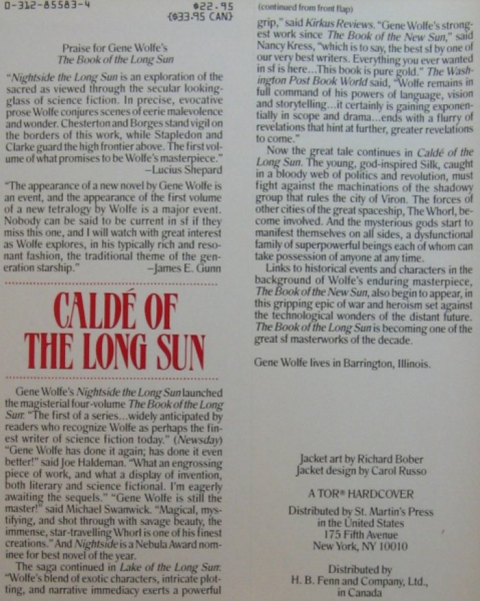 Wolfe, Gene. Calde of the Long Sun.