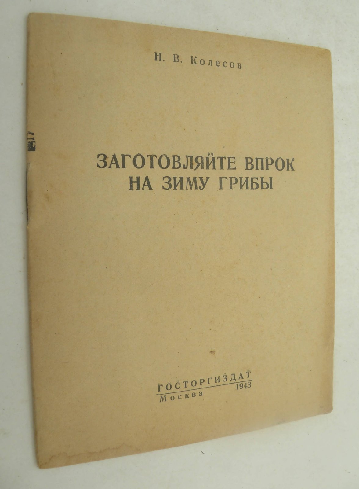 Колесов Н.В. Заготовляйте впрок на зиму грибы.