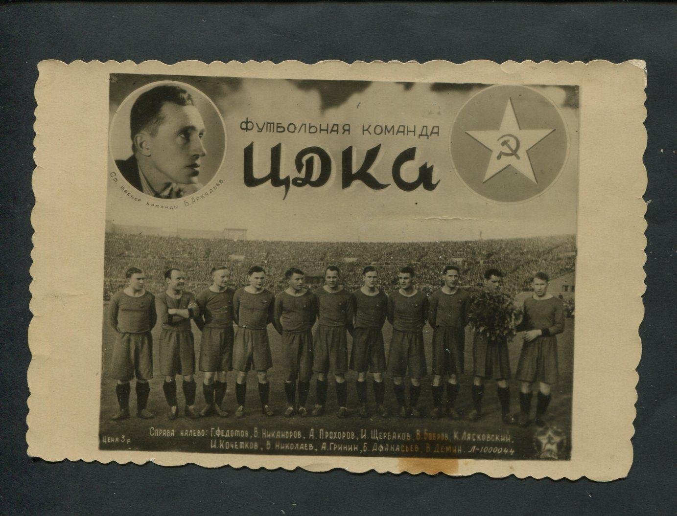 Футбольная команда ЦДКА.