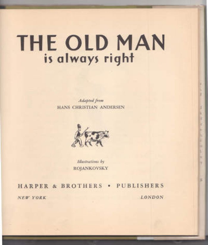 Андерсен Г.Х. The old man is always right [Уж что муженек сделает, то и ладно]