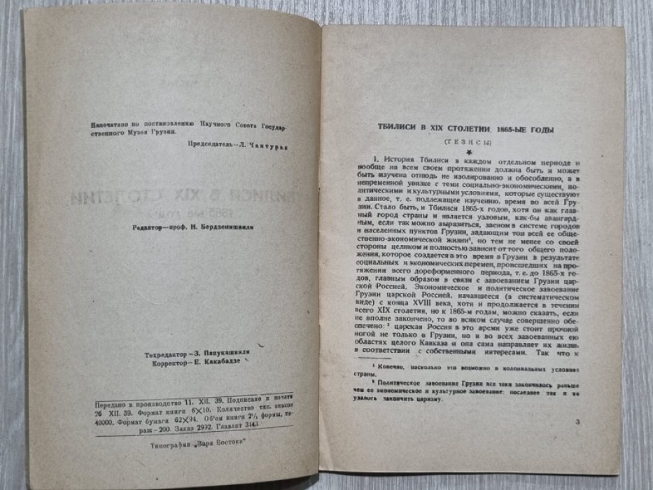 Чхетия Ш. Тбилиси в XIX столетии.