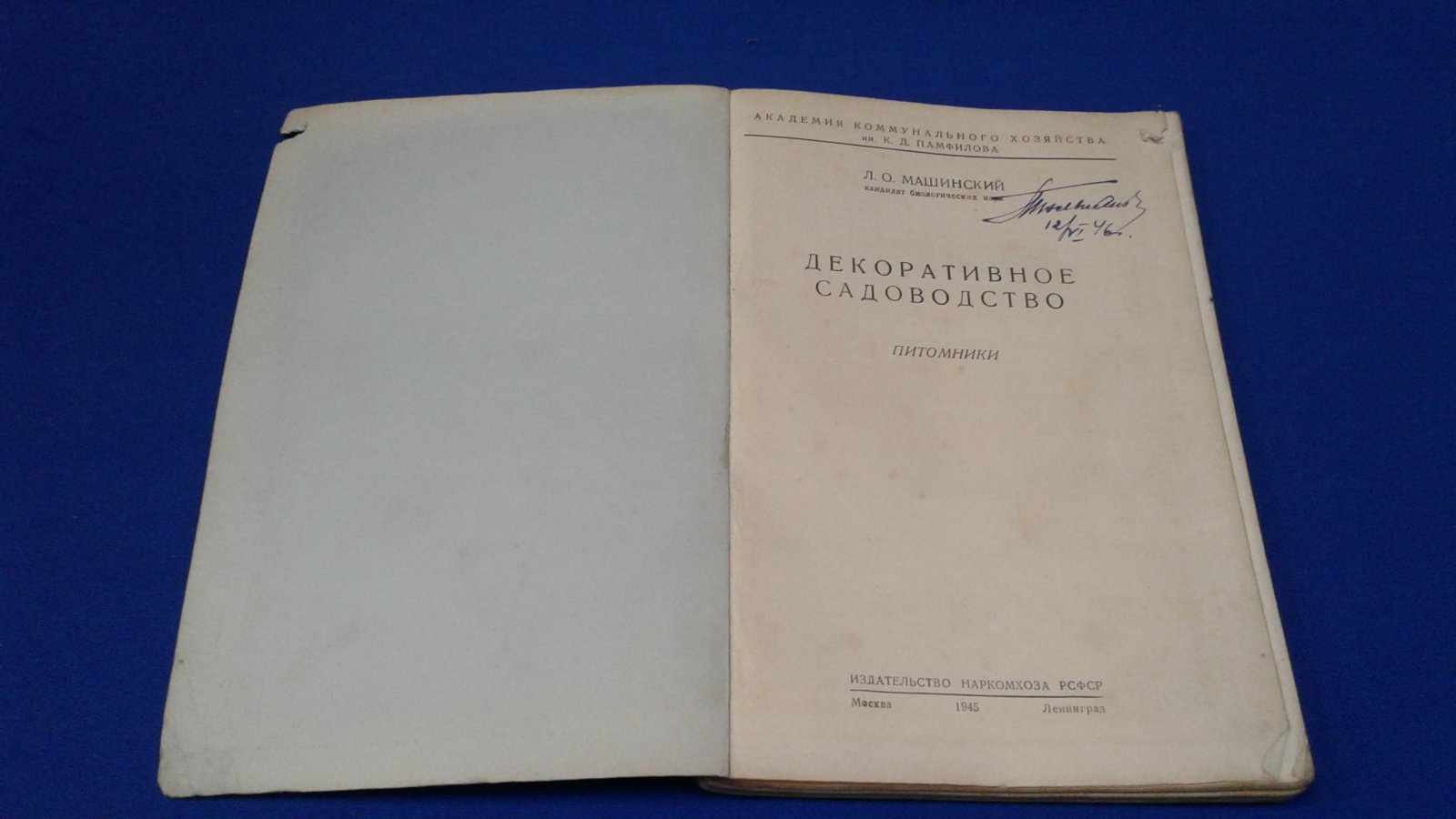 Машинский Л.О. Декоративное садоводство. Питомники.