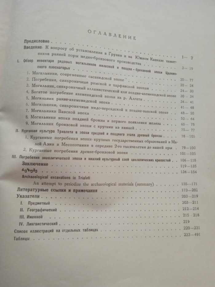 Куфтин Б.А. Археологические раскопки в Триалети.