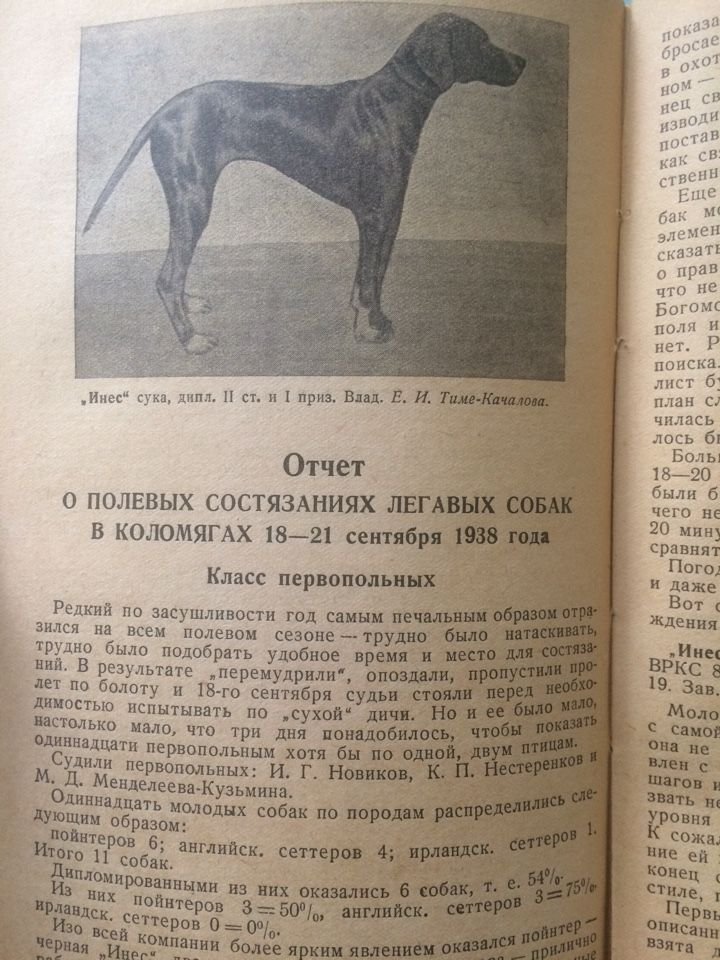 Ленинградские охотничьи собаки на выставке и их работа на испытательной станции в 1938 г. Каталог 9 очередной выставки собак 4 - 7 июня 1939 г.