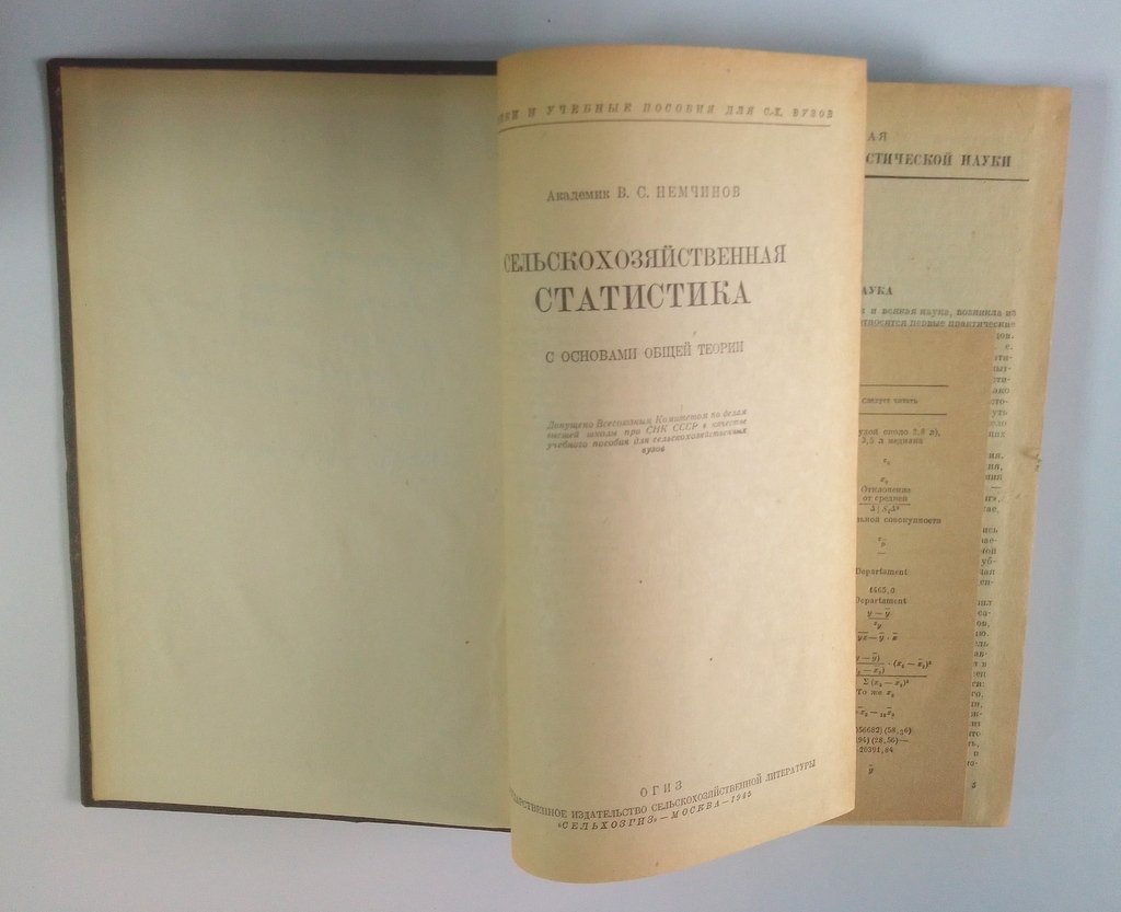 Немчинов, В.С. Сельскохозяйственная статистика.