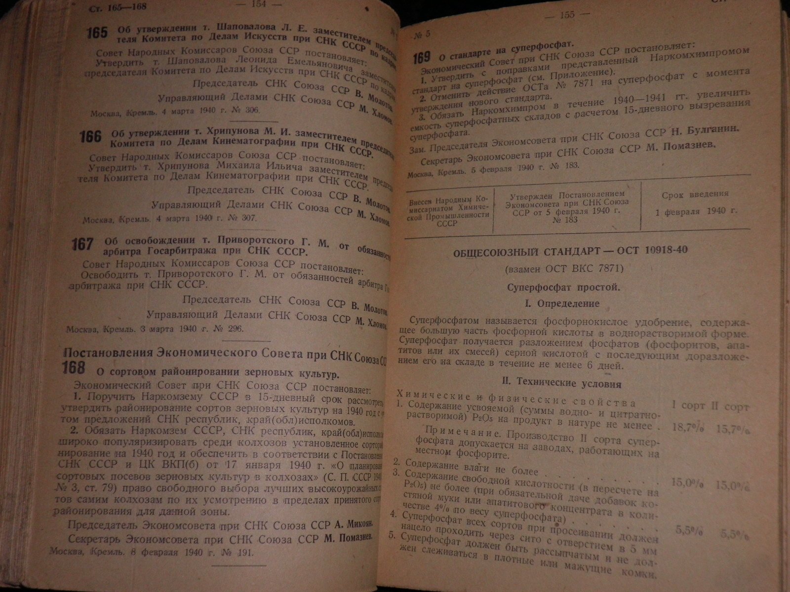 Собрание постановлений и распоряжений Правительства СССР. Годовой комплект 1940 г.