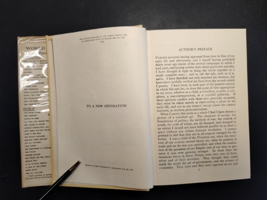 Черчилль Уинстон (Winston S.Churchill) Мои ранние годы. На английском языке.