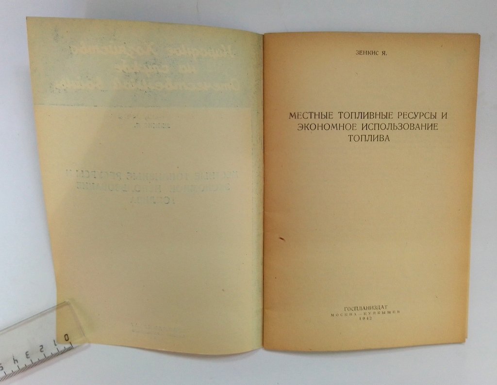 Зенкис, Я. Местные топливные ресурсы и экономное использование топлива.