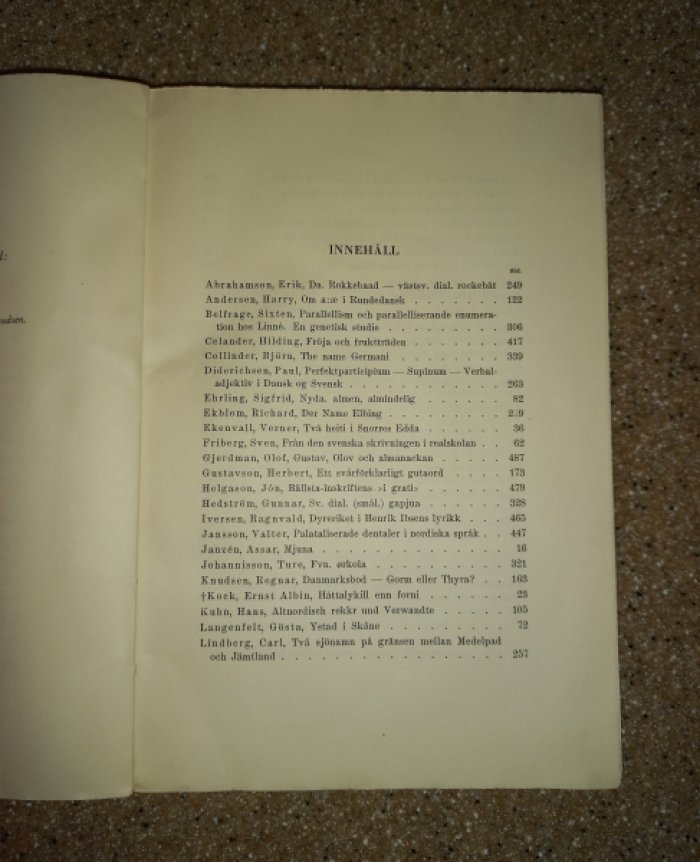 Юбилейный сборник в честь Йорана Сальгрена 1944.