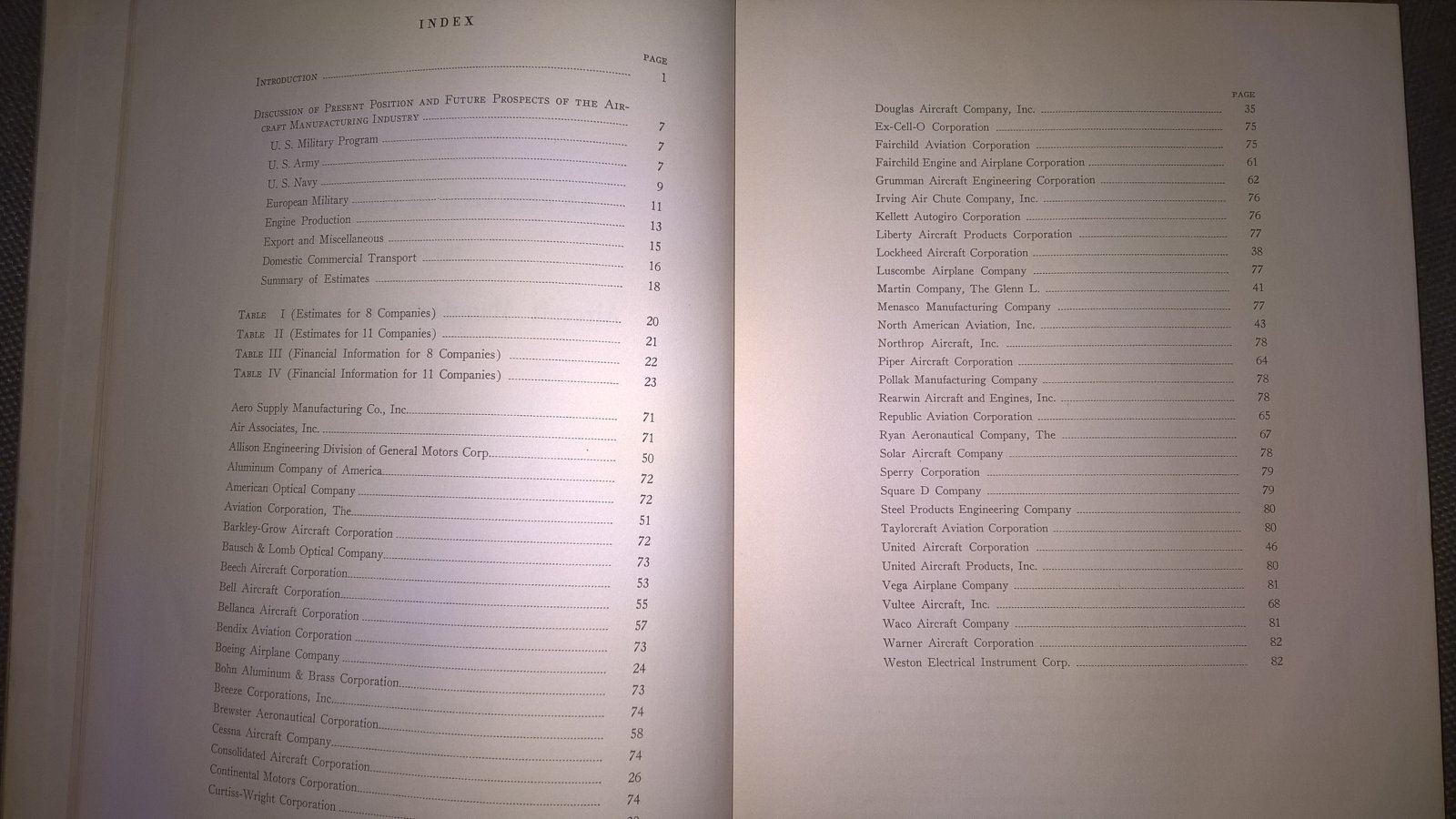 Donald Ross, David Weld. An appraisal of prospects for the Aircraft Manufacturing Industry. A review of the Air Transportation Industry.