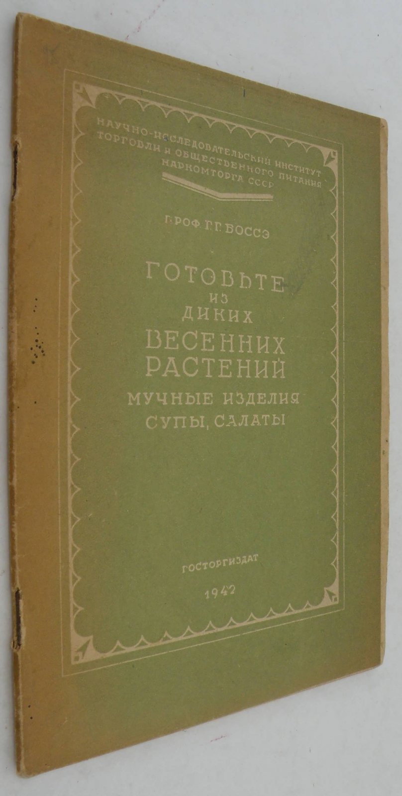Боссэ Г.Г. Готовьте из диких весенних растений мучные изделия, супы, салаты.