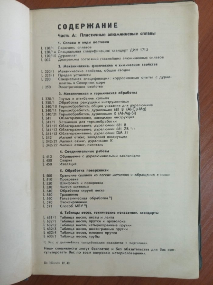 Дуралюмин и другие дюренские легкие сплавы. Спецификации.