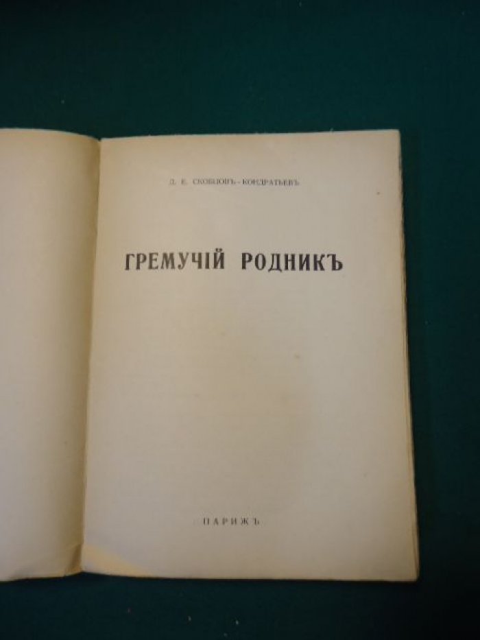 Скобцов-Кондратьев Д.Е. Гремучий родник.