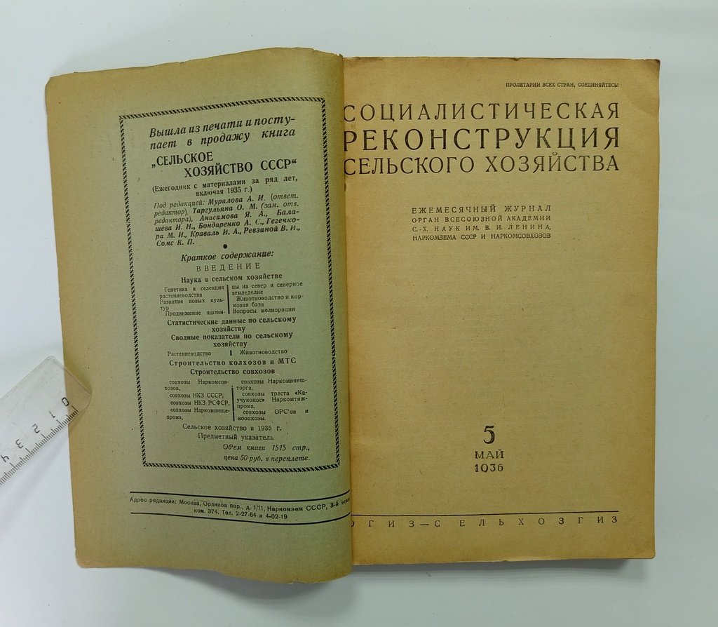 Социалистическая реконструкция сельского хозяйства.