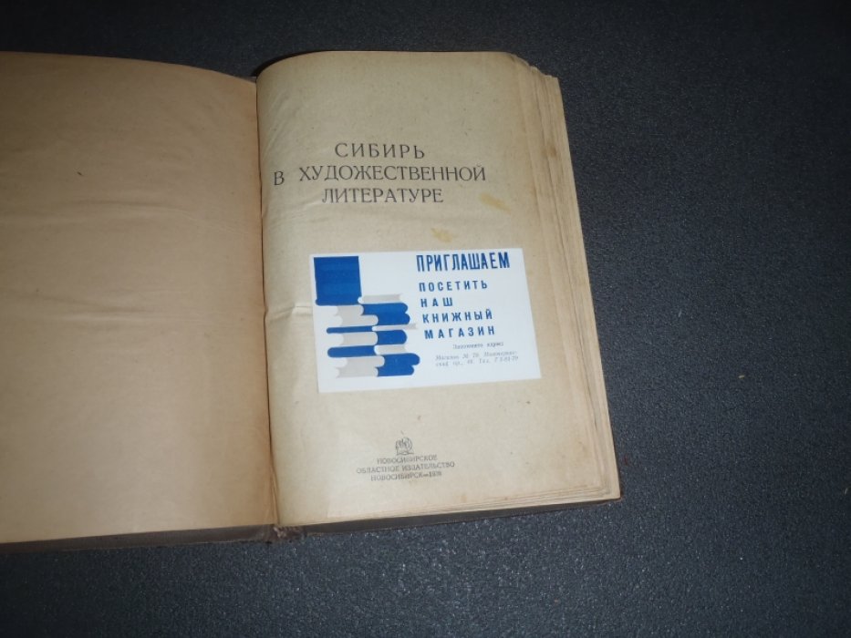 Сибирь в художественной литературе.