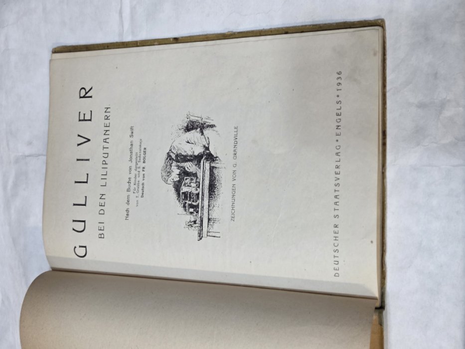 Swift J. Gulliver bei den liliputanern. На нем.яз. Иллюстрации Грандвилль.
