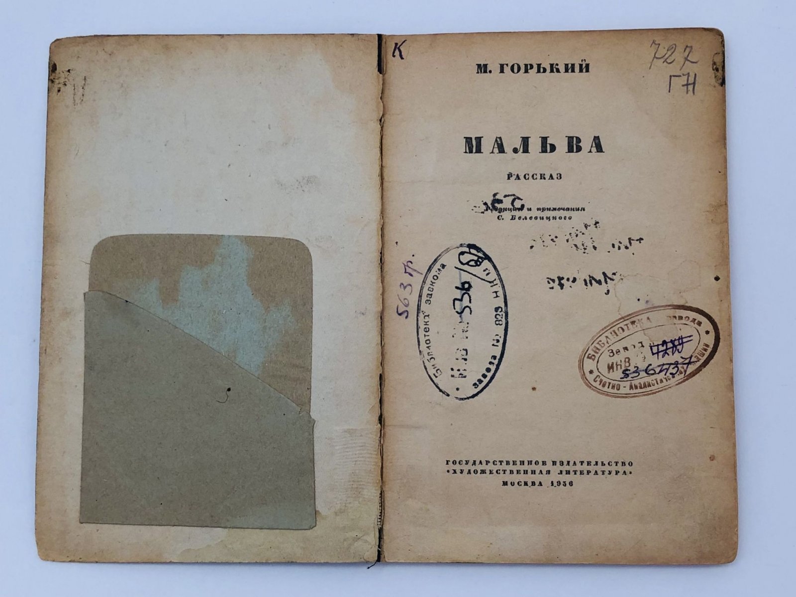 Горький Максим Алексеевич. Мальва. Рассказ.
