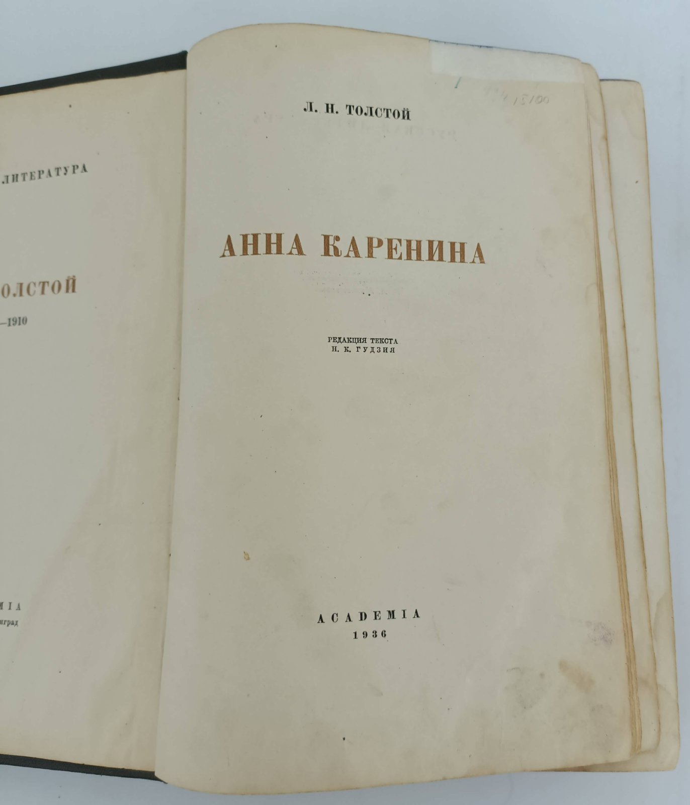 Толстой Л.Н. Анна Каренина.