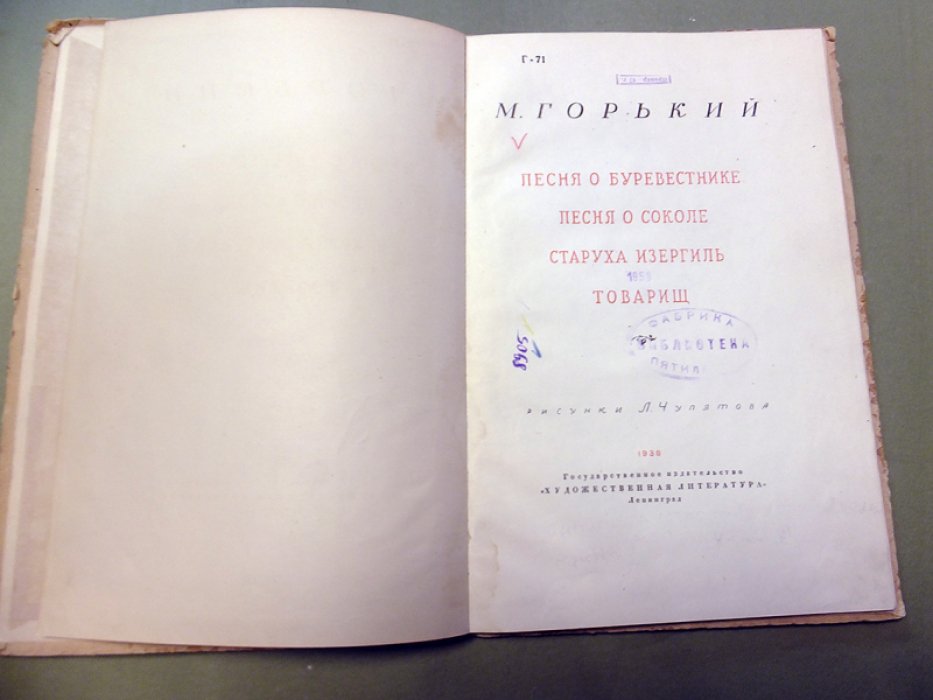 Горький М. Песня о Буревестнике. Песня о соколе. Старуха Изергиль. Товарищ.