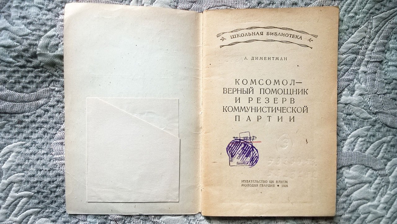 Диментман А. Комсомол - верный помощник и резерв коммунистической партии.