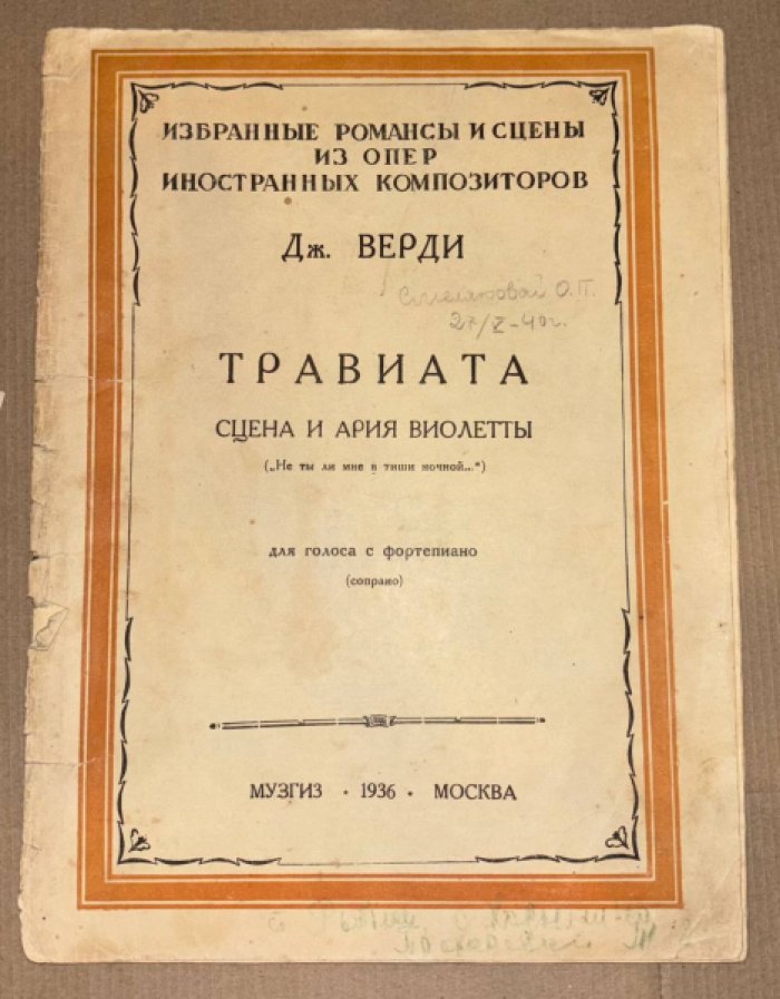 Верди Дж. Травиата. Сцена и ария Виолетты. Для голоса с фортепиано (сопрано).