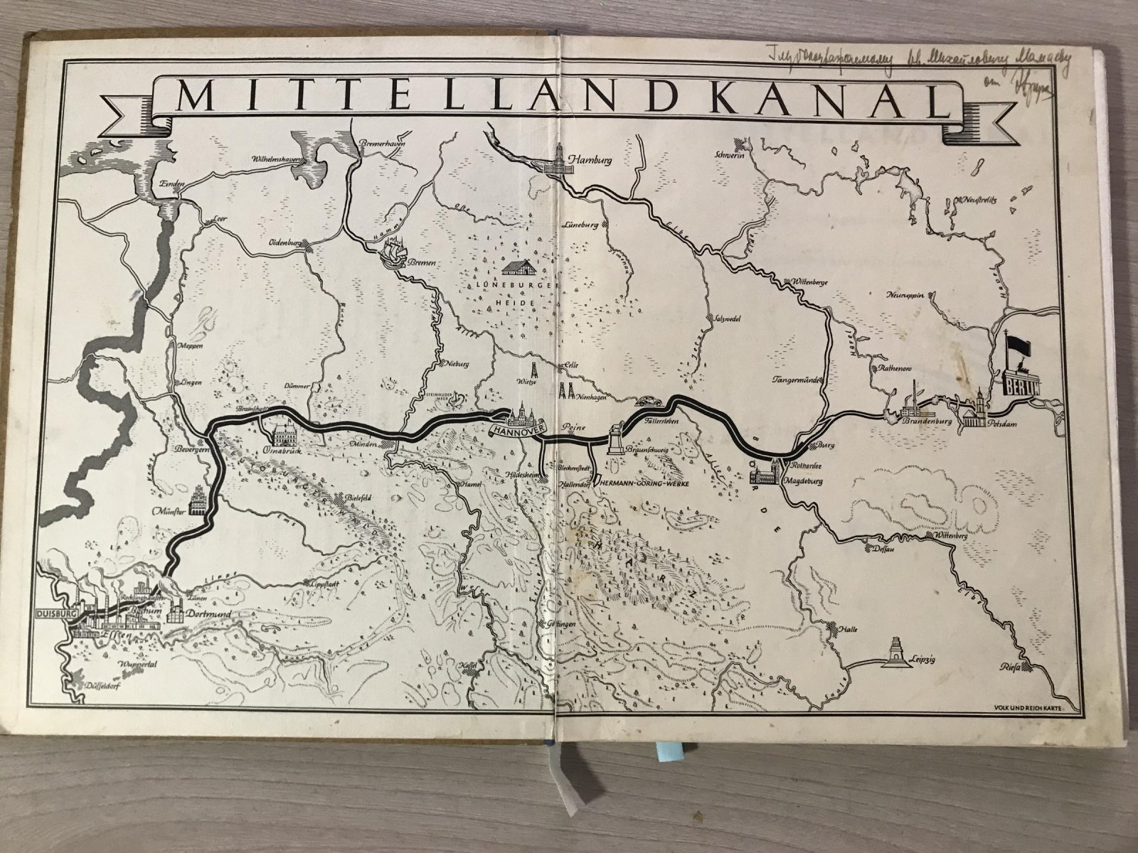 Der Mittellandkanal. Миттелландский канал.