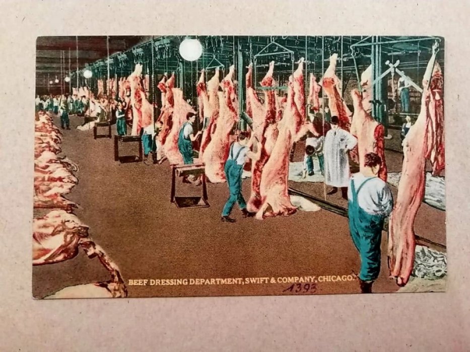Открытка - Beef dressing department, Swift & Company, Chicago