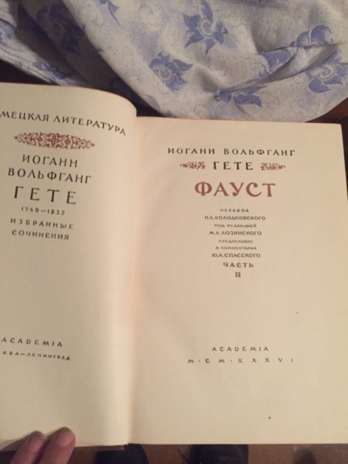 Гете И.В. Фауст 2т.
