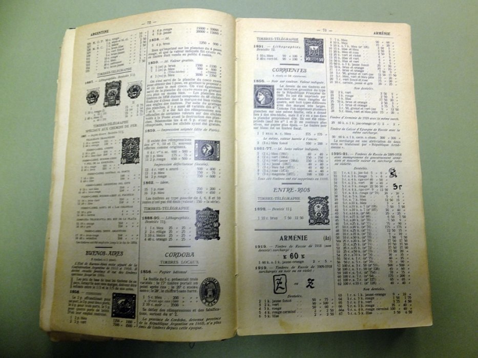 Yvert Tellier-Champion. Catalogue de Timbres-Poste. Quaarante-Deuxieme edition.1938.