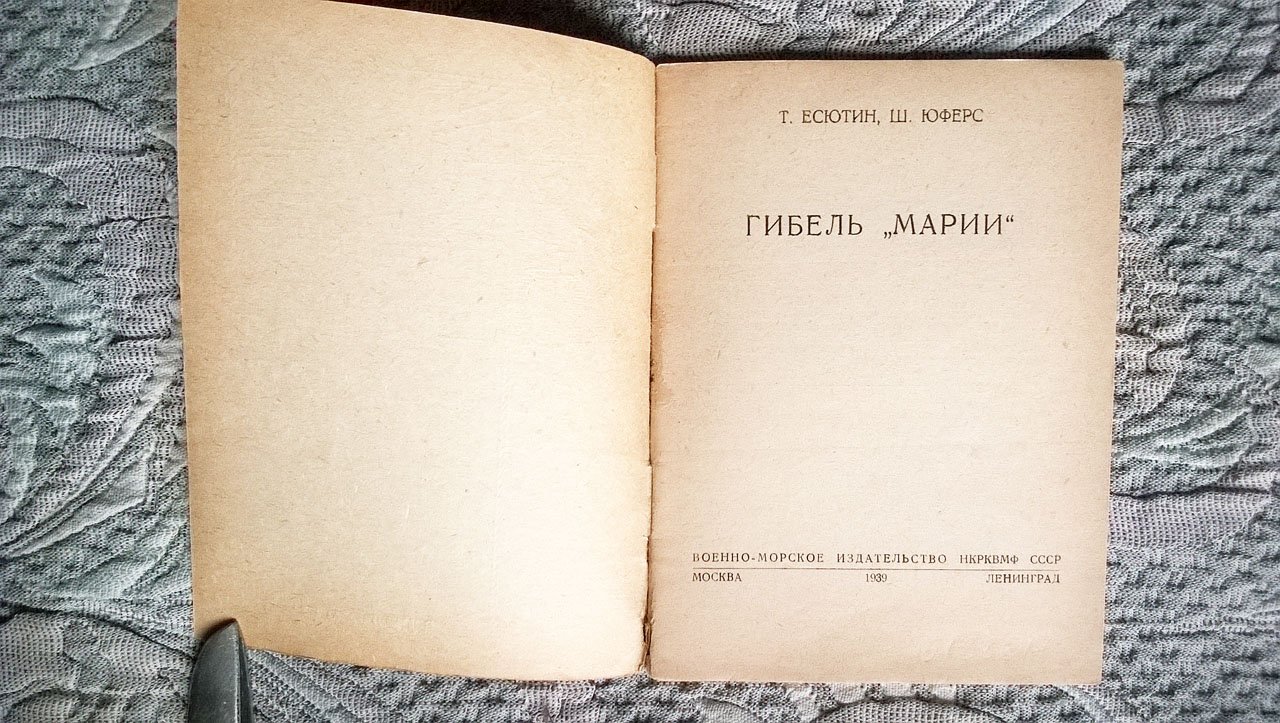 Есютин Т., Юферс Ш. Гибель «Марии».