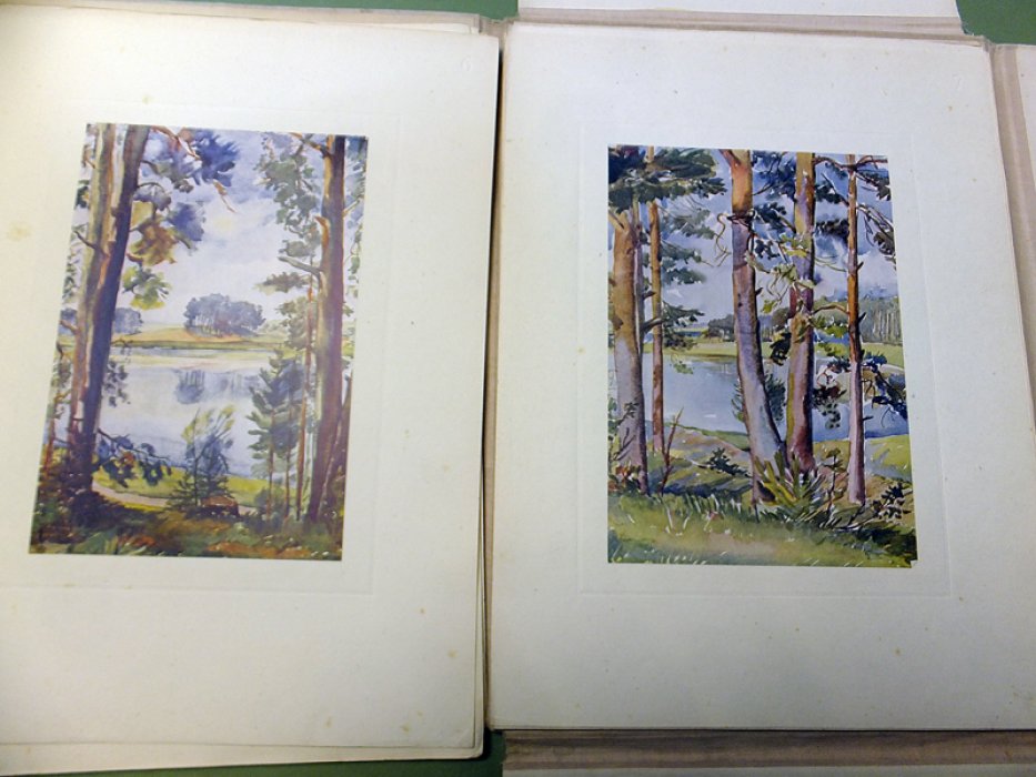 Хижинский Л. Пушкинский заповедник. Акварели Л. Хижинского.