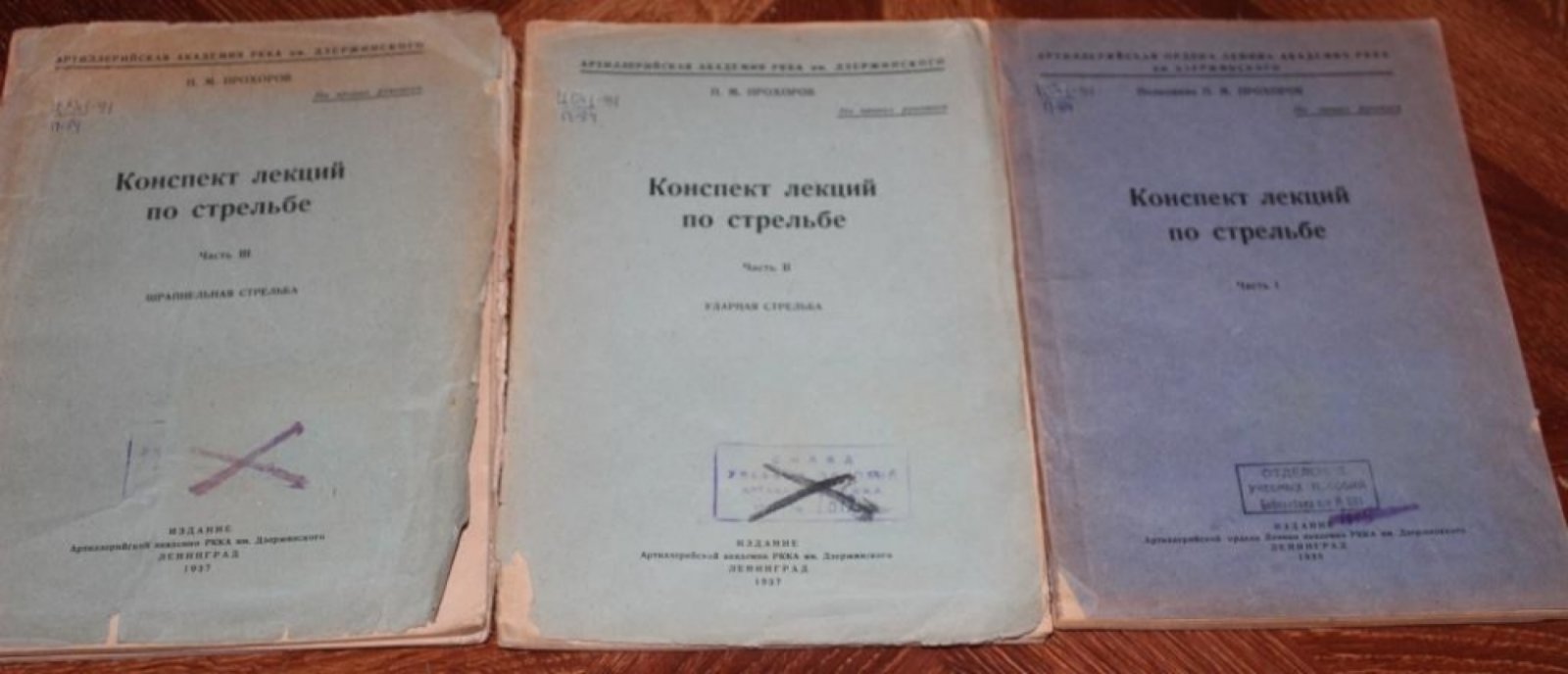 Прохоров П.М. Конспект лекций по стрельбе. В 3-х частях. Ударная стрельба. Шрапнельная стрельба.