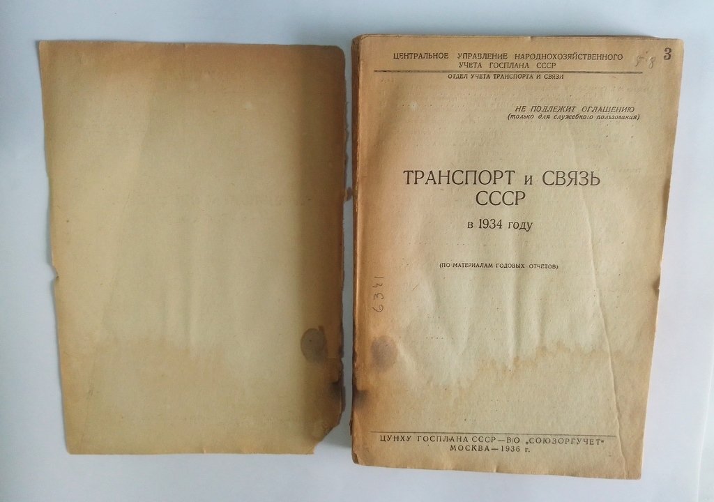 Транспорт и связь СССР в 1934 году.