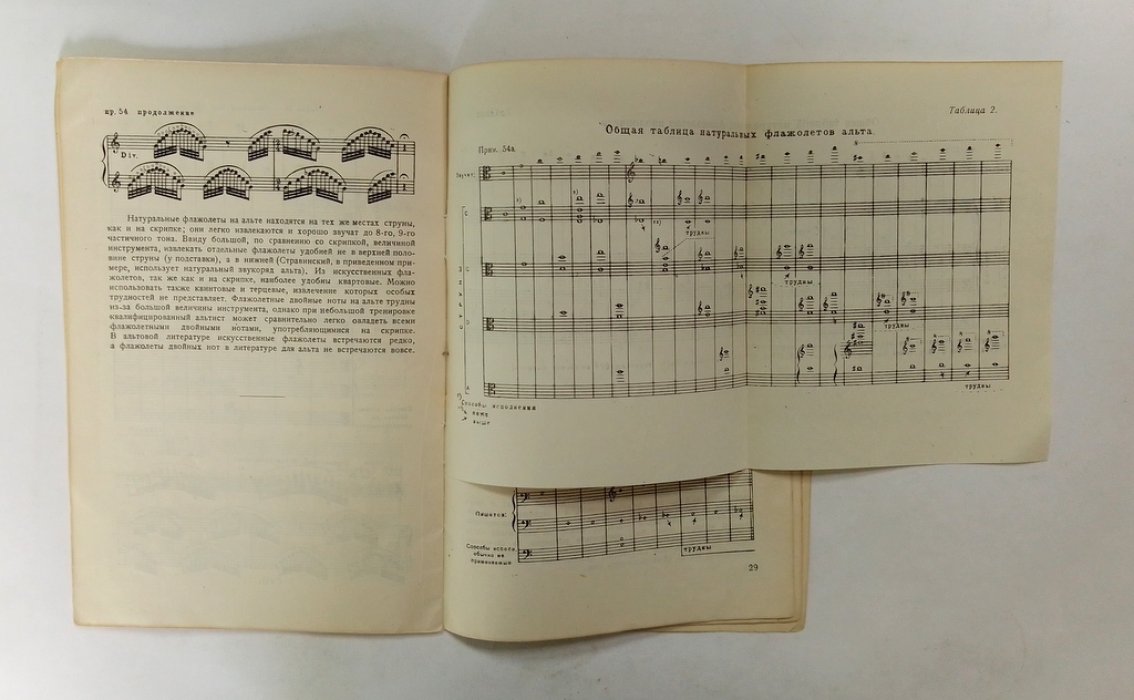 Таргонский, Я. Флажолеты смычковых инструментов.