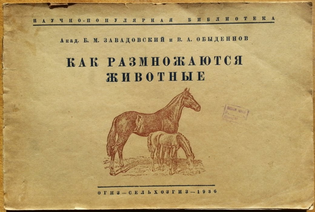 Завадовский Б .М., Обыденнов В. А. Как размножаются животные.
