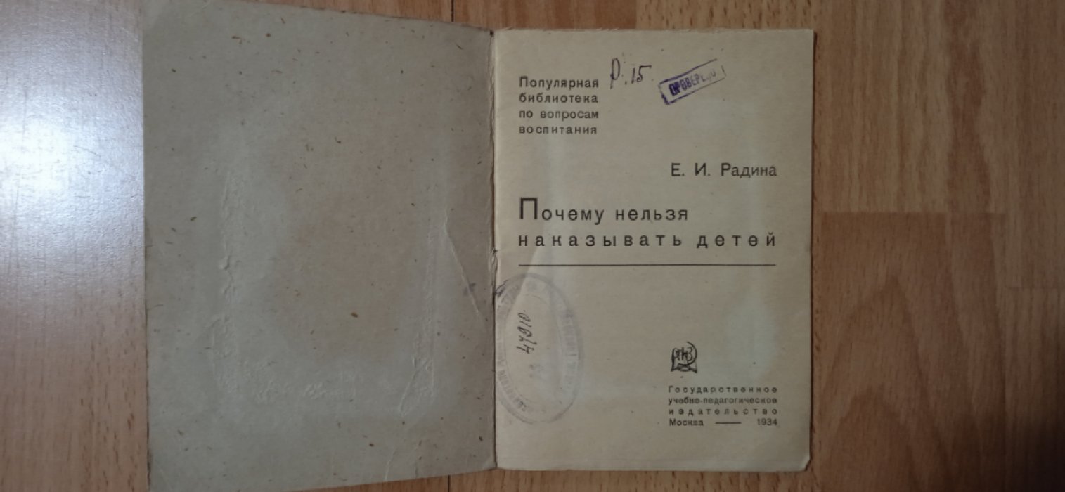 Радина Е.И. Почему нельзя наказывать детей.