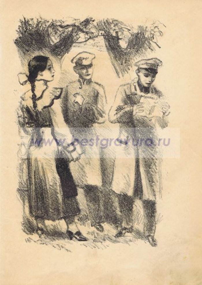 Рудаков, Константин Иванович. Гимназисты после занятий.