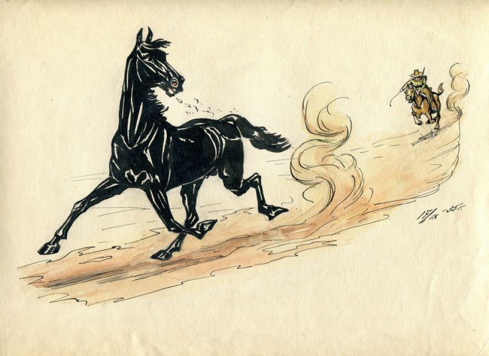 Неизвестный художник. Илл. к книге Бласко Ибаньес «В погоне за золотом».