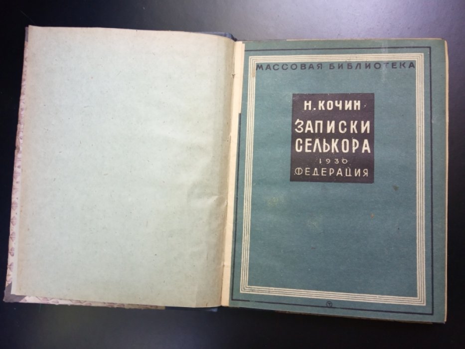 Кочин Н. Записки селькора.