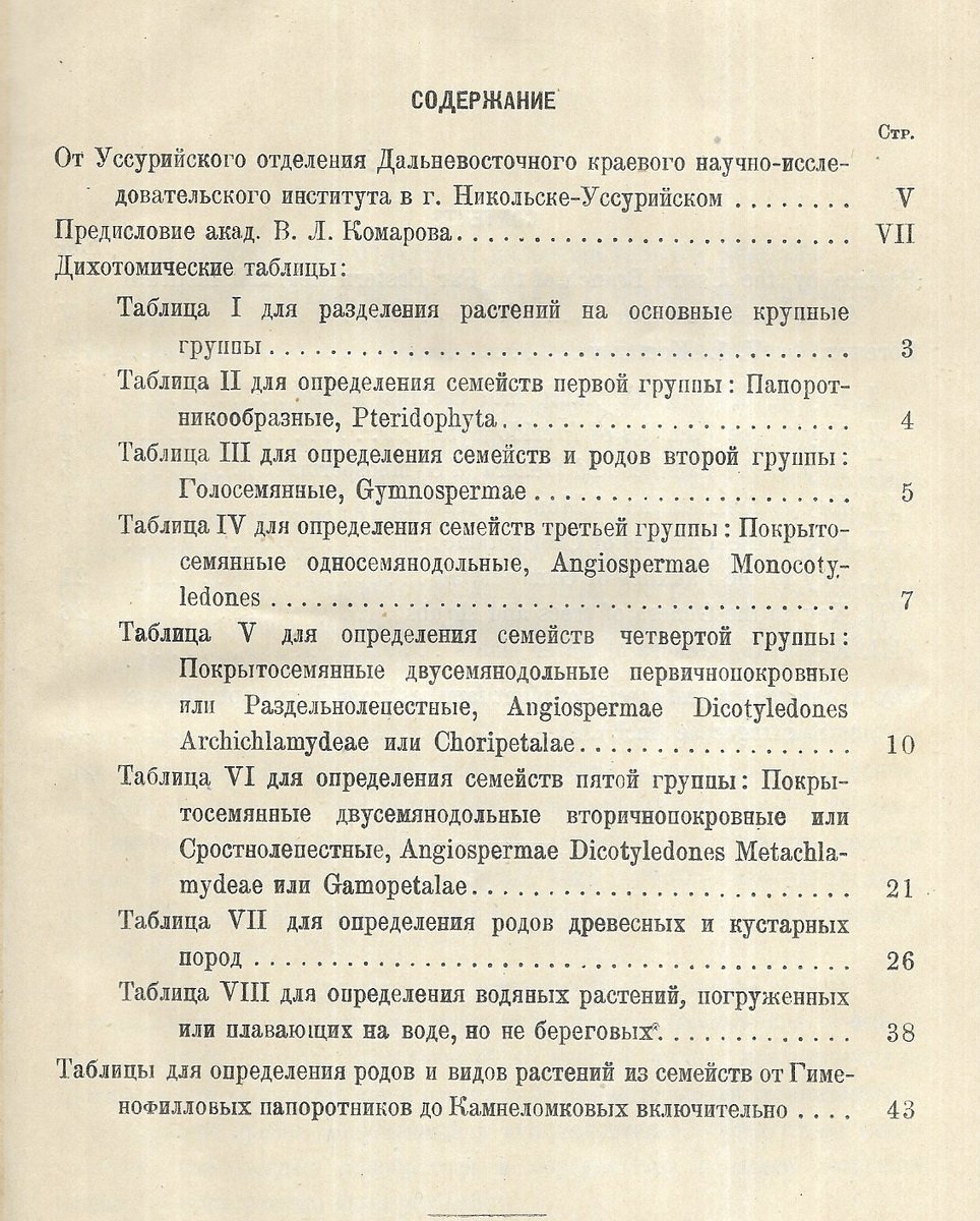 Комаров В.Л., Клобукова-Алисова Е.Н. Определитель растений Дальневосточного края. Часть 1.