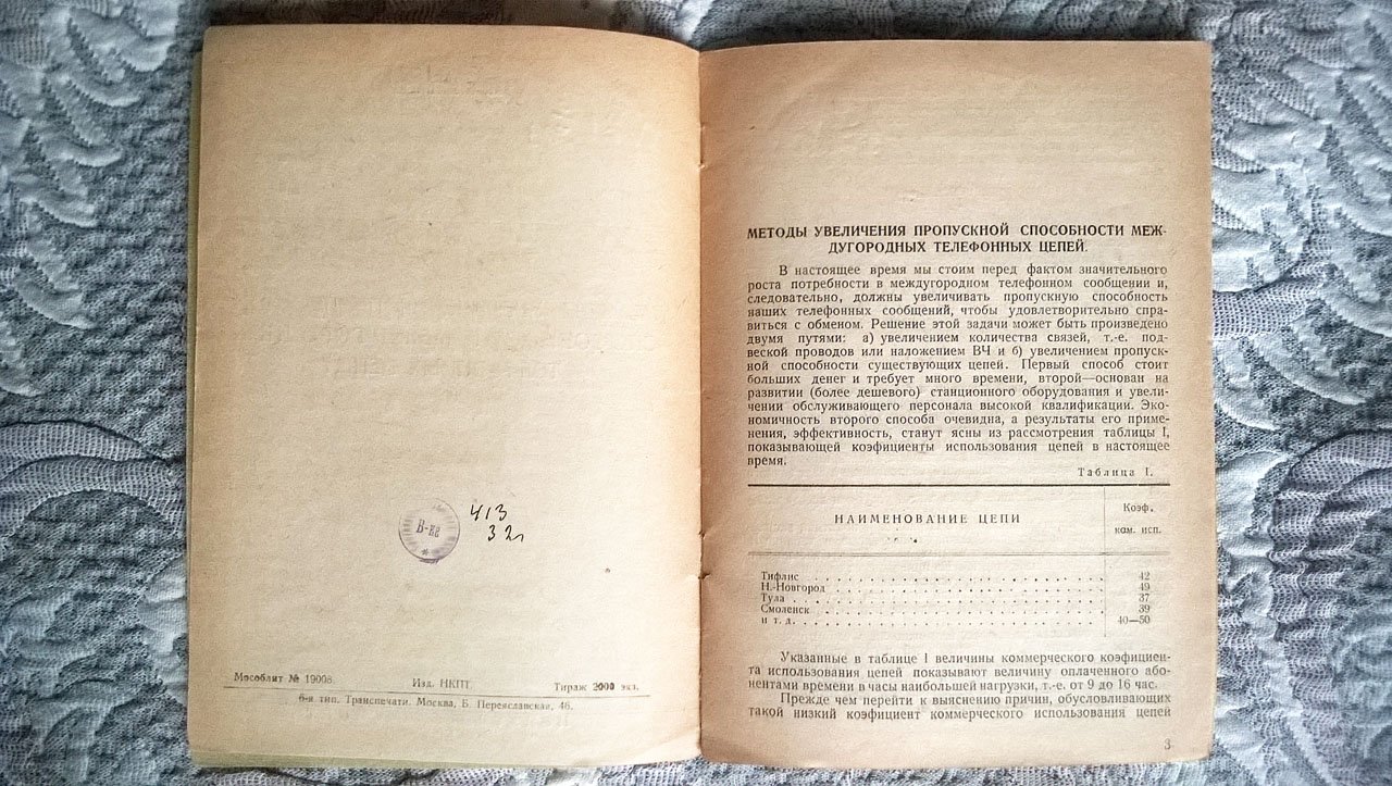 Касимов М. Методы увеличения пропускной способности междугородных телефонных цепей.