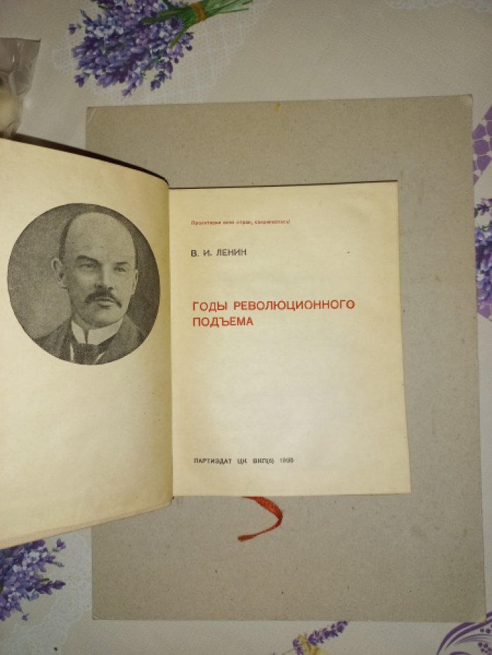 Ленин Владимир Ильич. Годы революционного подъема.