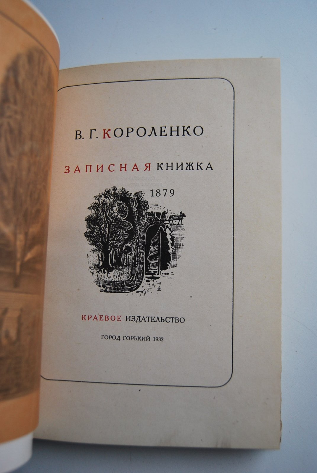 Короленко В.Г. Записная книжка 1879.