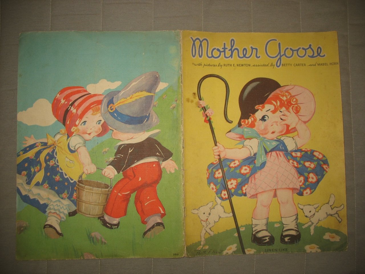 Mother Goose with illustrations by Ruth E. Newton.