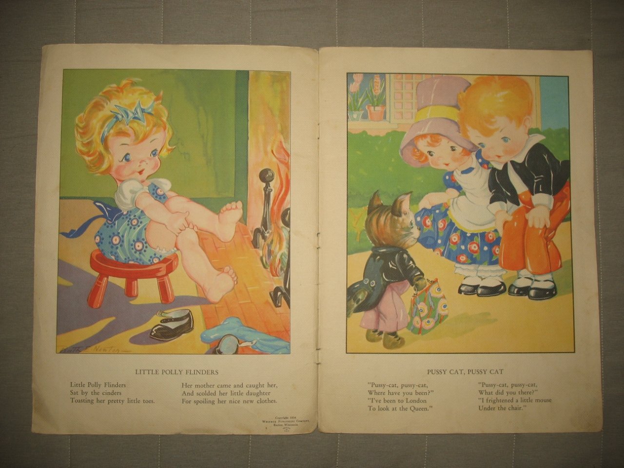 Mother Goose with illustrations by Ruth E. Newton.