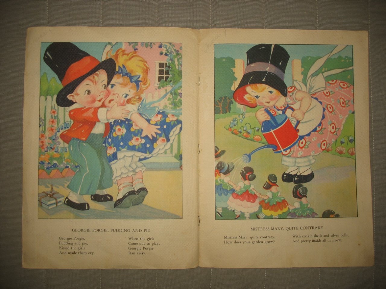 Mother Goose with illustrations by Ruth E. Newton.
