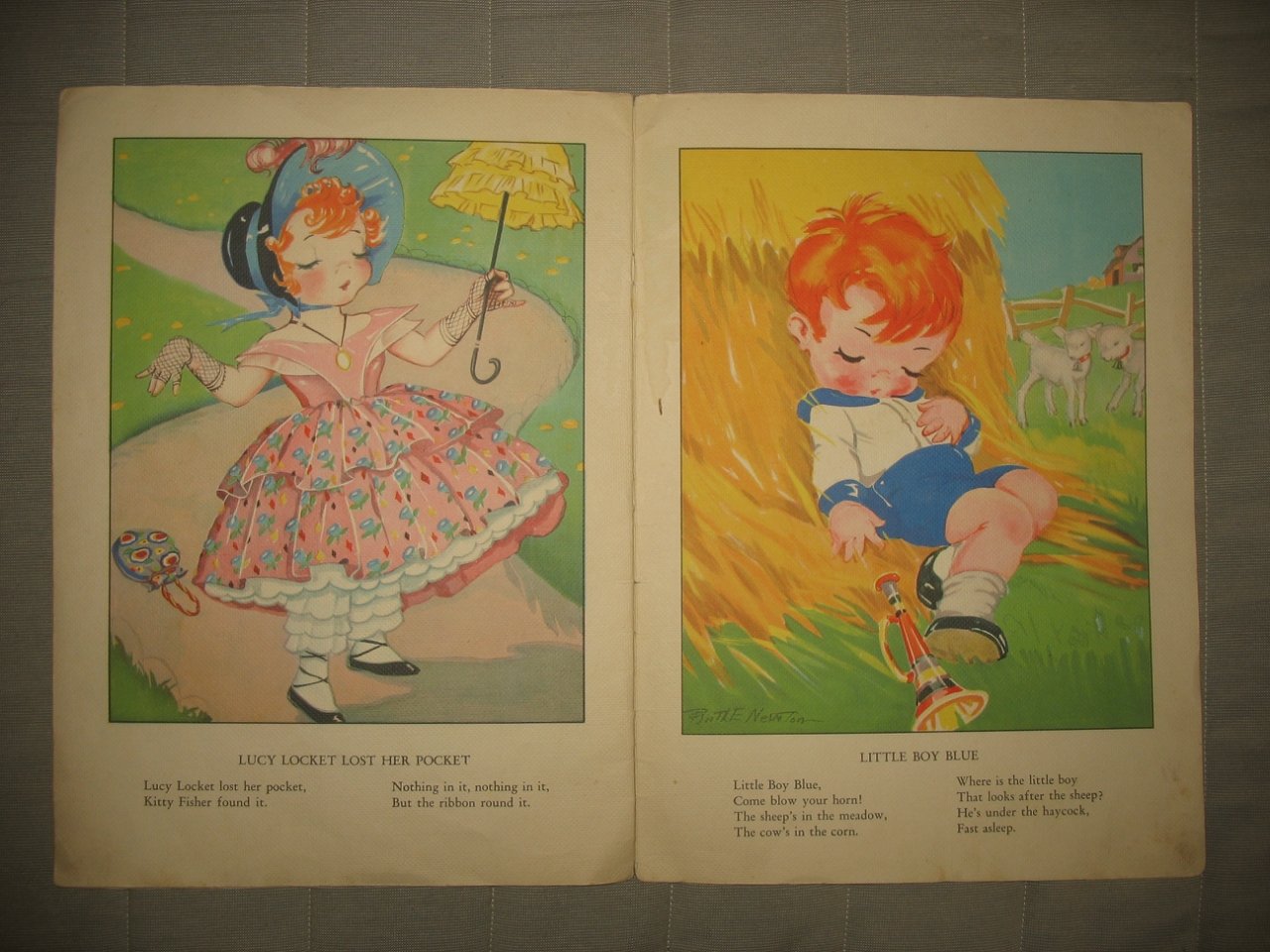 Mother Goose with illustrations by Ruth E. Newton.