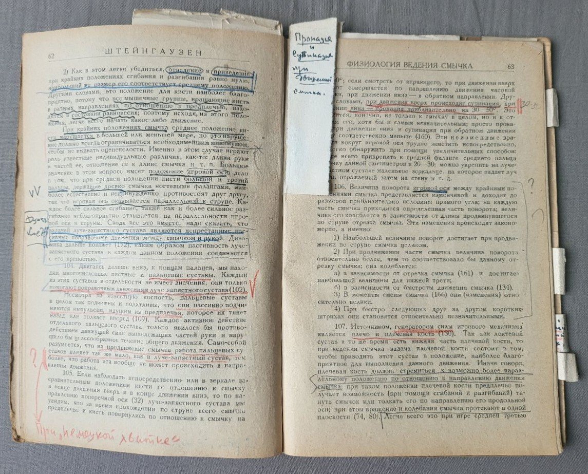 Штейнгаузен Ф.А. Физиология ведения смычка.