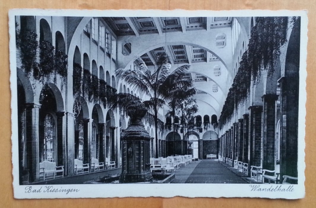 Bad Kissingen. Wandelhalle. Открытка