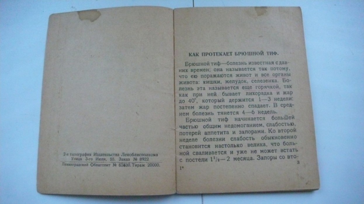 Златогоров С.И. Брюшной тиф и как от него уберечься.